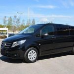 Real Mercedes minivan for a private airport transfer from Marrakech Menara Airport