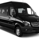 Real Mercedes private transfer van for chauffeur service in Marrakech